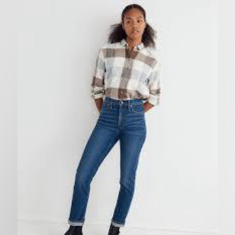 Madewell The Slim Boyjean Sz. 29X28 Ankle Dark Wash Cotton Blend Casual Bojo - Picture 2 of 8